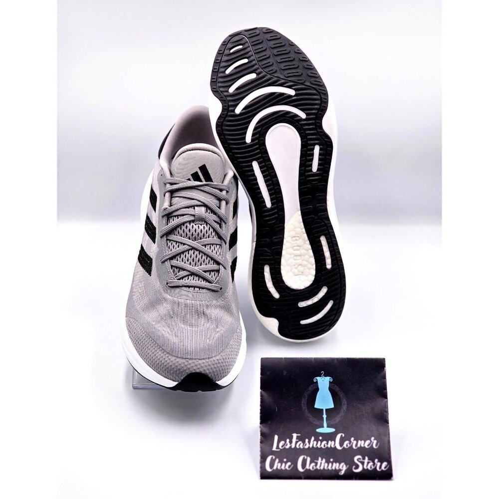 NWOB Adidas Men's Gray/Black Supernova Running Athletic Sneakers Size 11 2159 - Picture 3 of 16